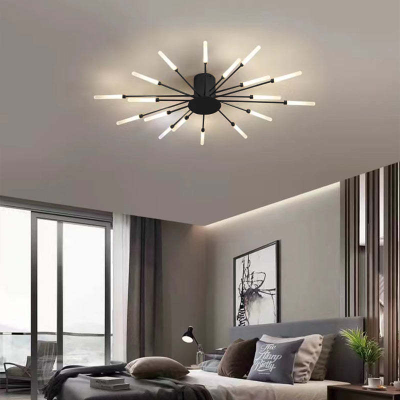 Kovon Flush-Mount Ceiling Light Fireworks, Black/Gold-Relic Pieces