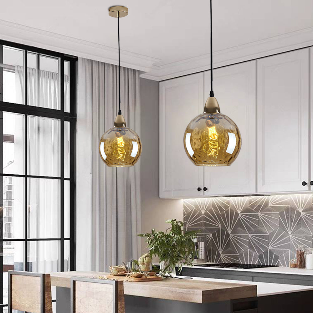 Avo Ripple Glass Pendant Lights-Relic Pieces