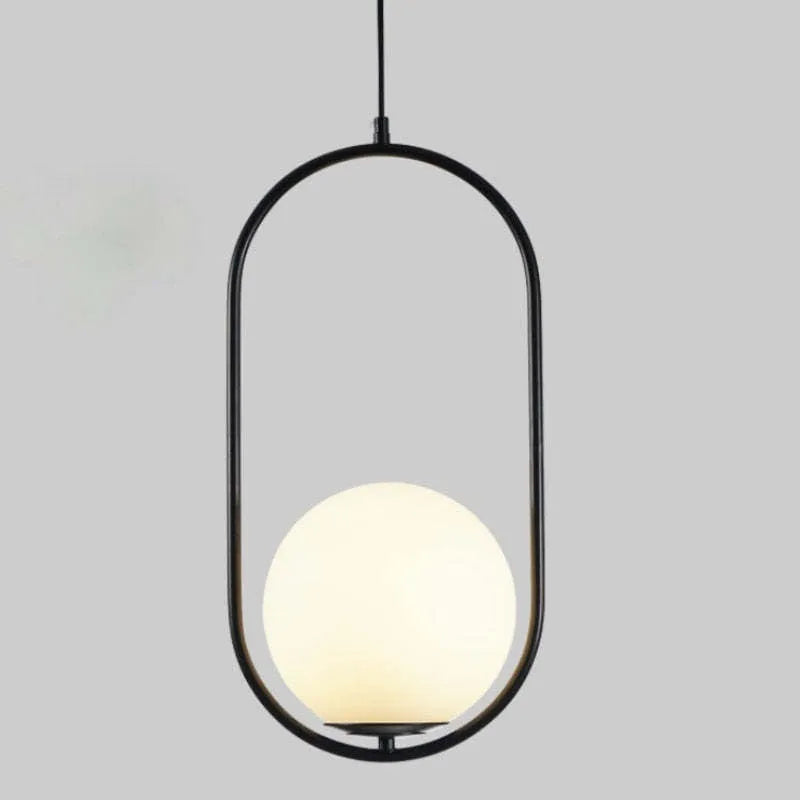 Dosenud Modern Globe Metal/Glass Pendant Light, 3 Style