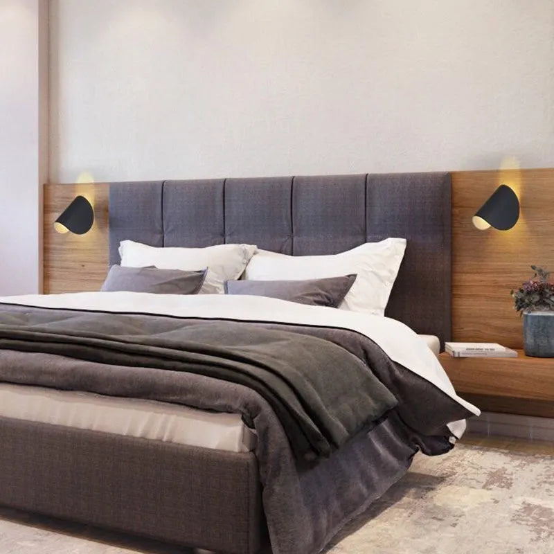 Kio LED Wall Reading Lamp 360° Rotatable, Bedside & Living Room-Relic Pieces