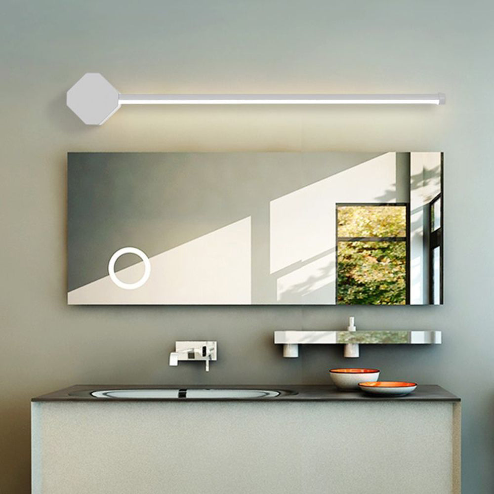 Tovilok Minimalist Square Linear Metal/ Wall Lamp, Black/White