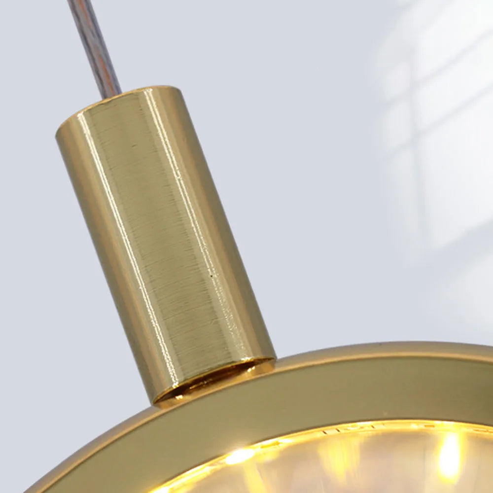 Jutisid Morden Spherical Metal Pendant Light, Gold
