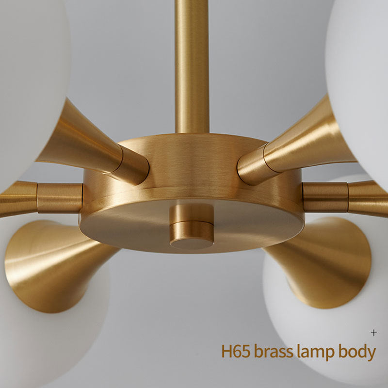 Zatutek Contemporary Flush Mount Ceiling Light, Glass Bubble