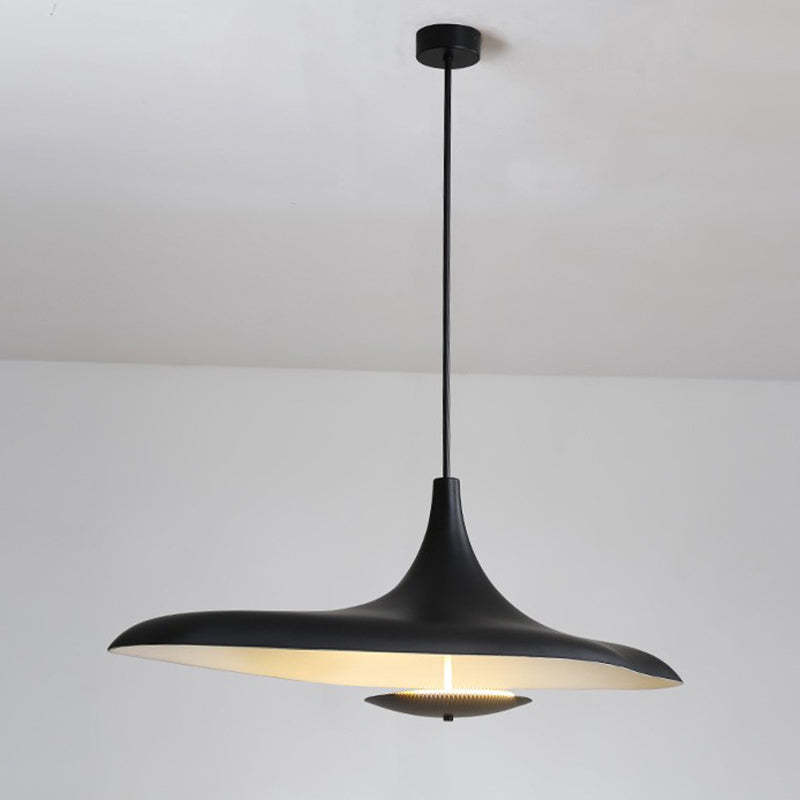Hokupud Modern Minimalist ResinCreative Pendant Light, Black/White