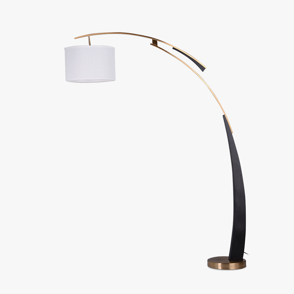 Hipituk Floor Lamp 3 Color Temperature Switchable, Artificial Fabric/Metal