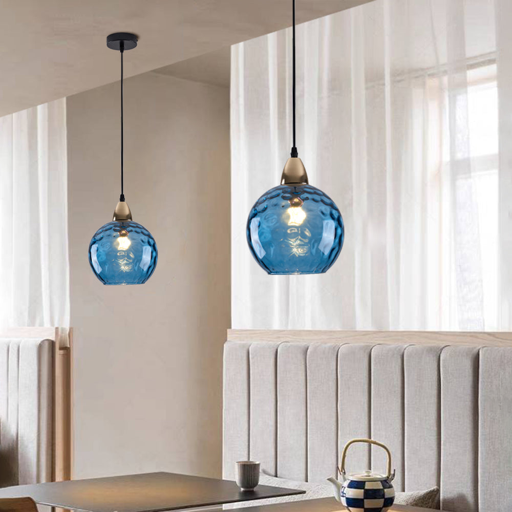 Avo Ripple Glass Pendant Lights-Relic Pieces
