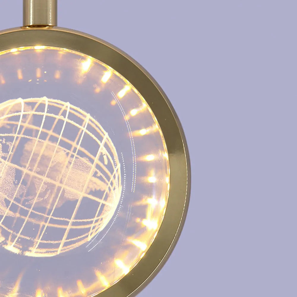 Jutisid Morden Spherical Metal Pendant Light, Gold