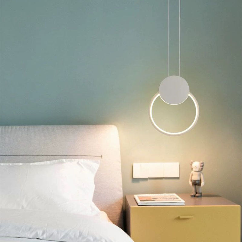 Kori Modern LED Pendant Light Black/White Living Room-Relic Pieces