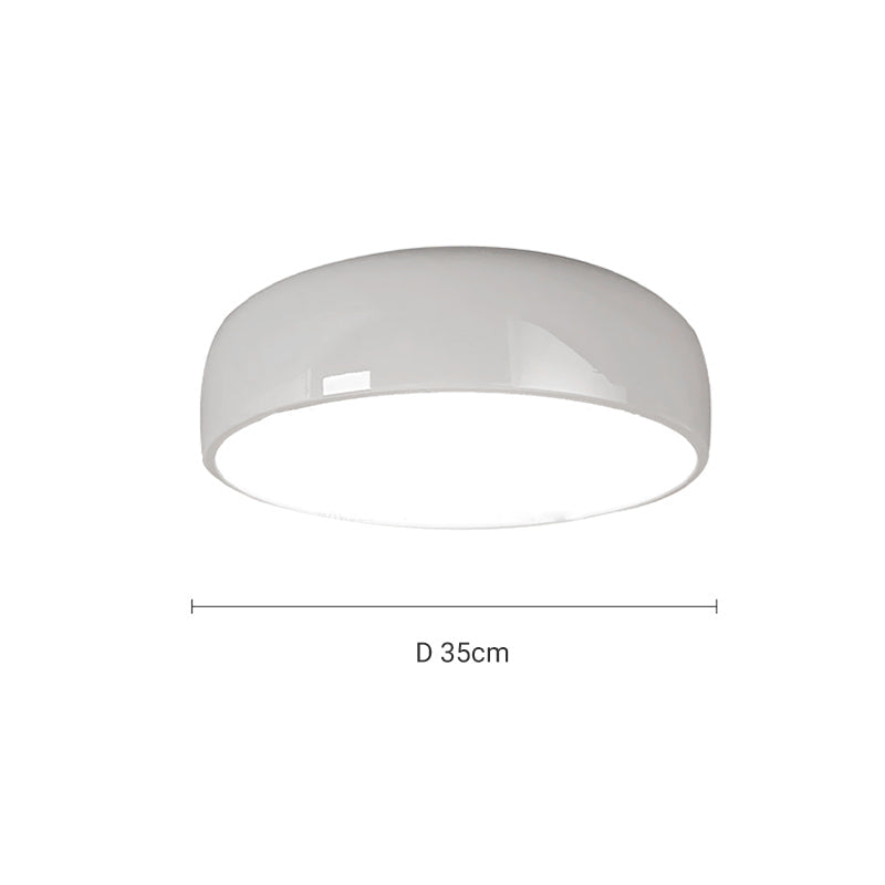 Febagin Modern Dish Shaped Metal Ceiling Light, Black/White