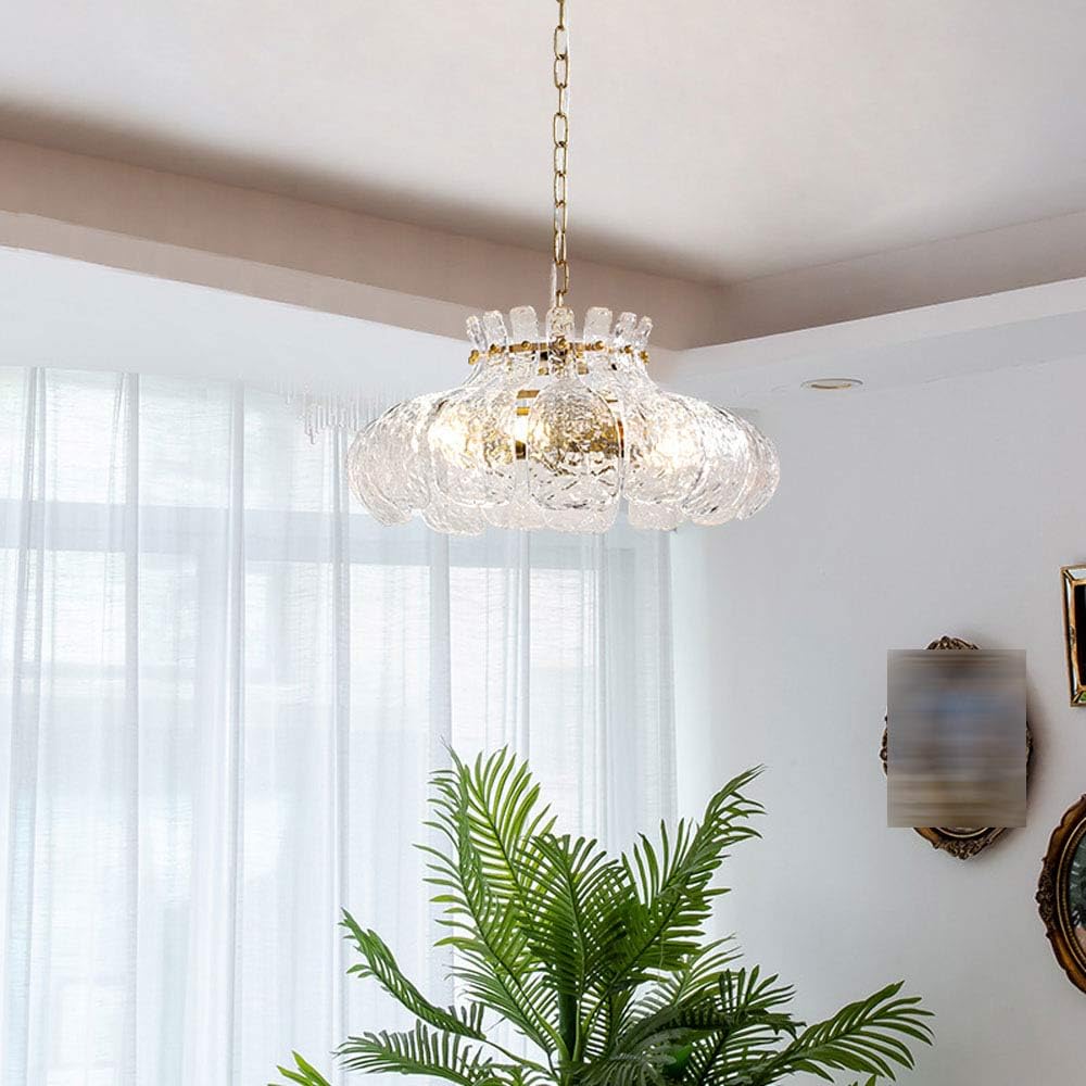 Galatomi Modern Pear Shaped Chandelier Ice Melting Glass Bedroom