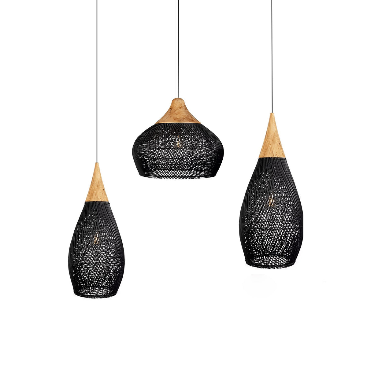 Junari Braided Rattan Pendant Lamp