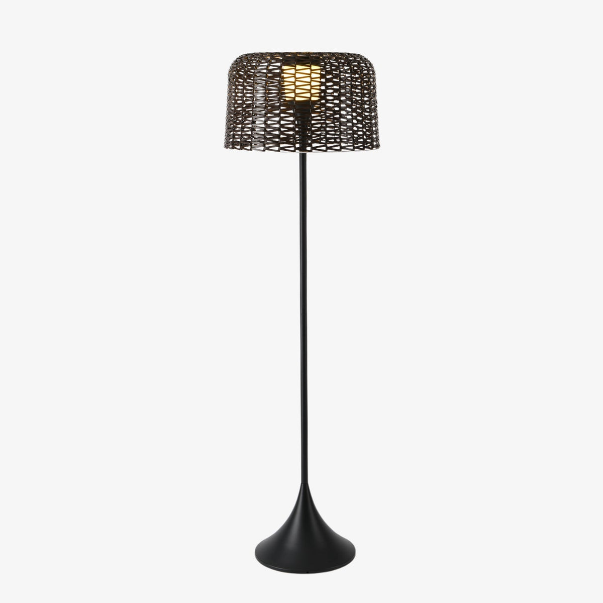 Callum Woven Solar Floor Lamp