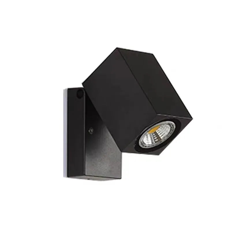 Lyris Wall Lamp Modern Outdoor Rotatable Spotlight Black-Relic Pieces