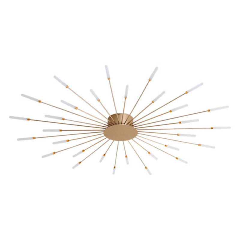 Kovon Flush-Mount Ceiling Light Fireworks, Black/Gold-Relic Pieces