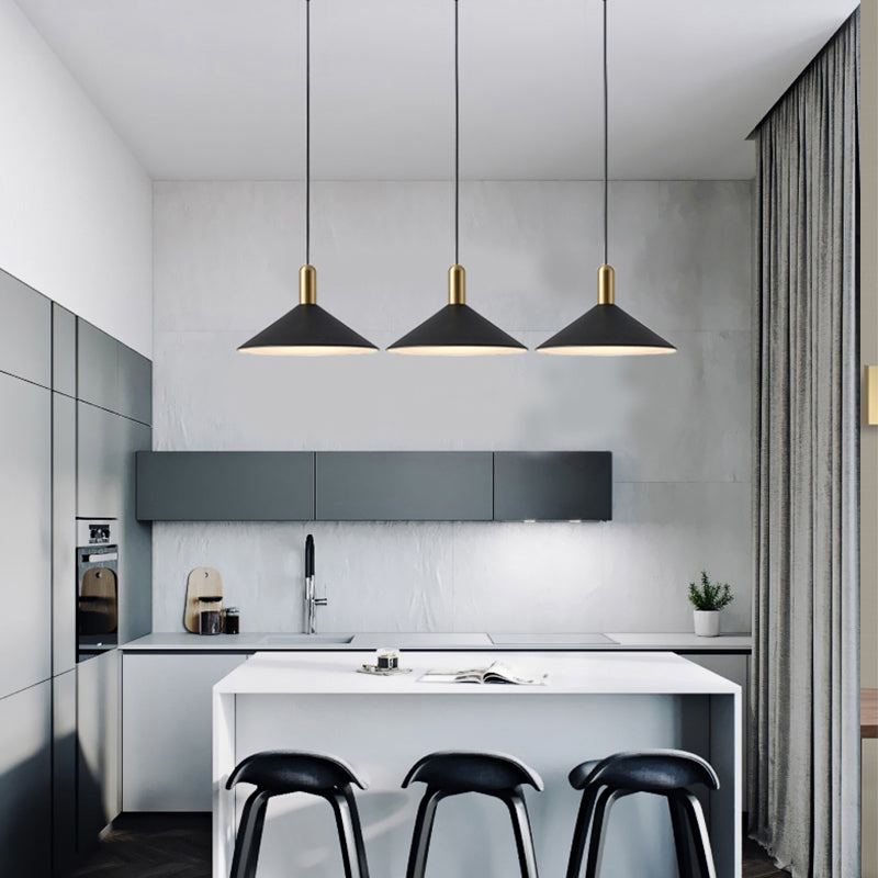 Zelusid Vintage Umbrella Monochrome Pendant Light