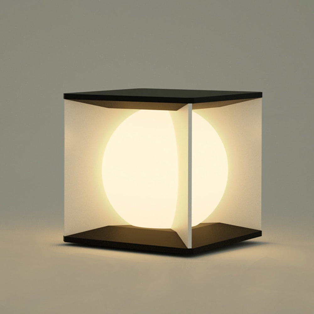 Sonotak Modern Moon Outdoor Pier-Mount Pillar Light