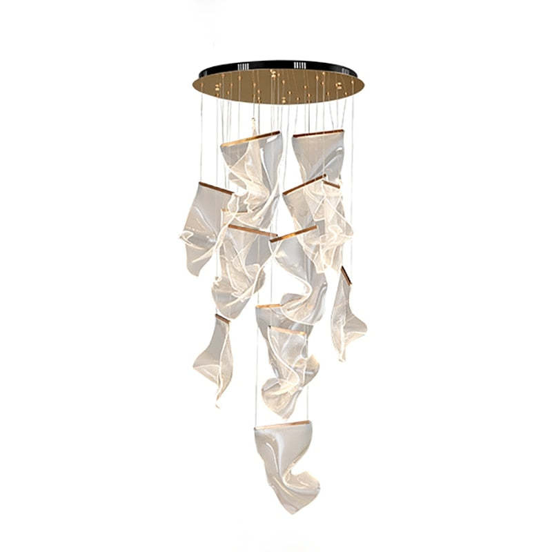 Melibami Luxury Artistic Chandelier, Gold