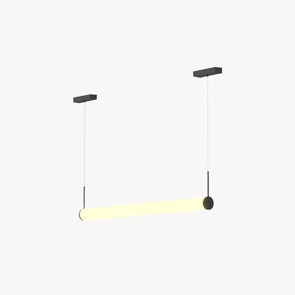 Lametal Modern Cylinder White Pendant Light, Metal/