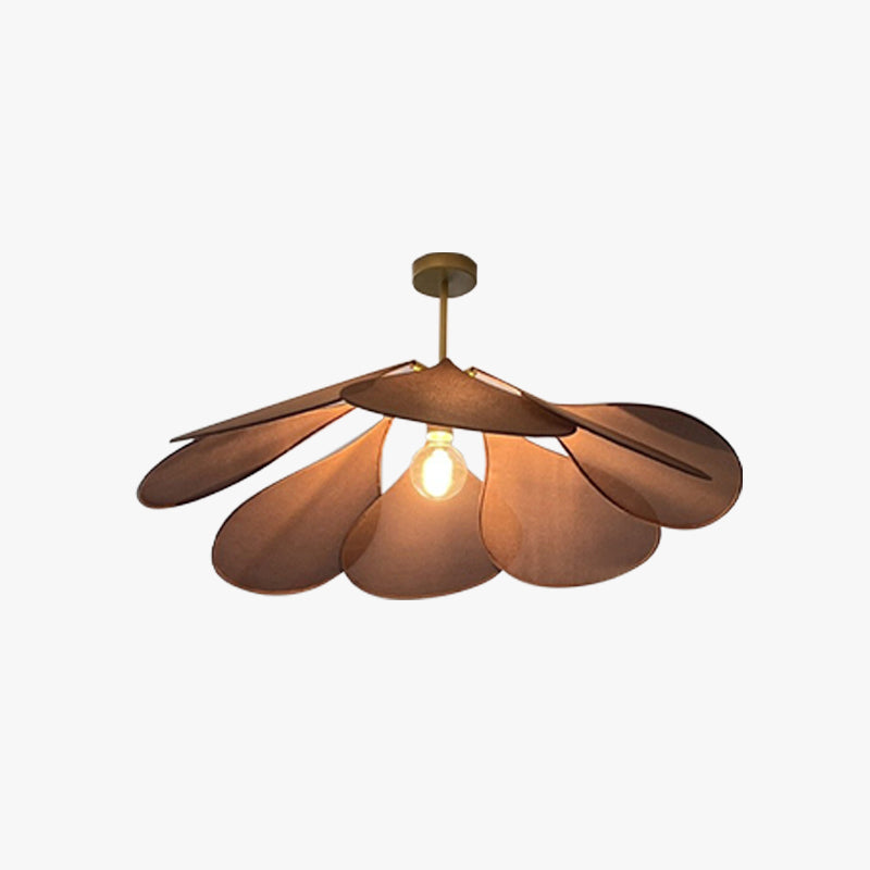 Vapukor Pendant Light Vintage Rustic Wabi Sabi, Fabric, White/Brown