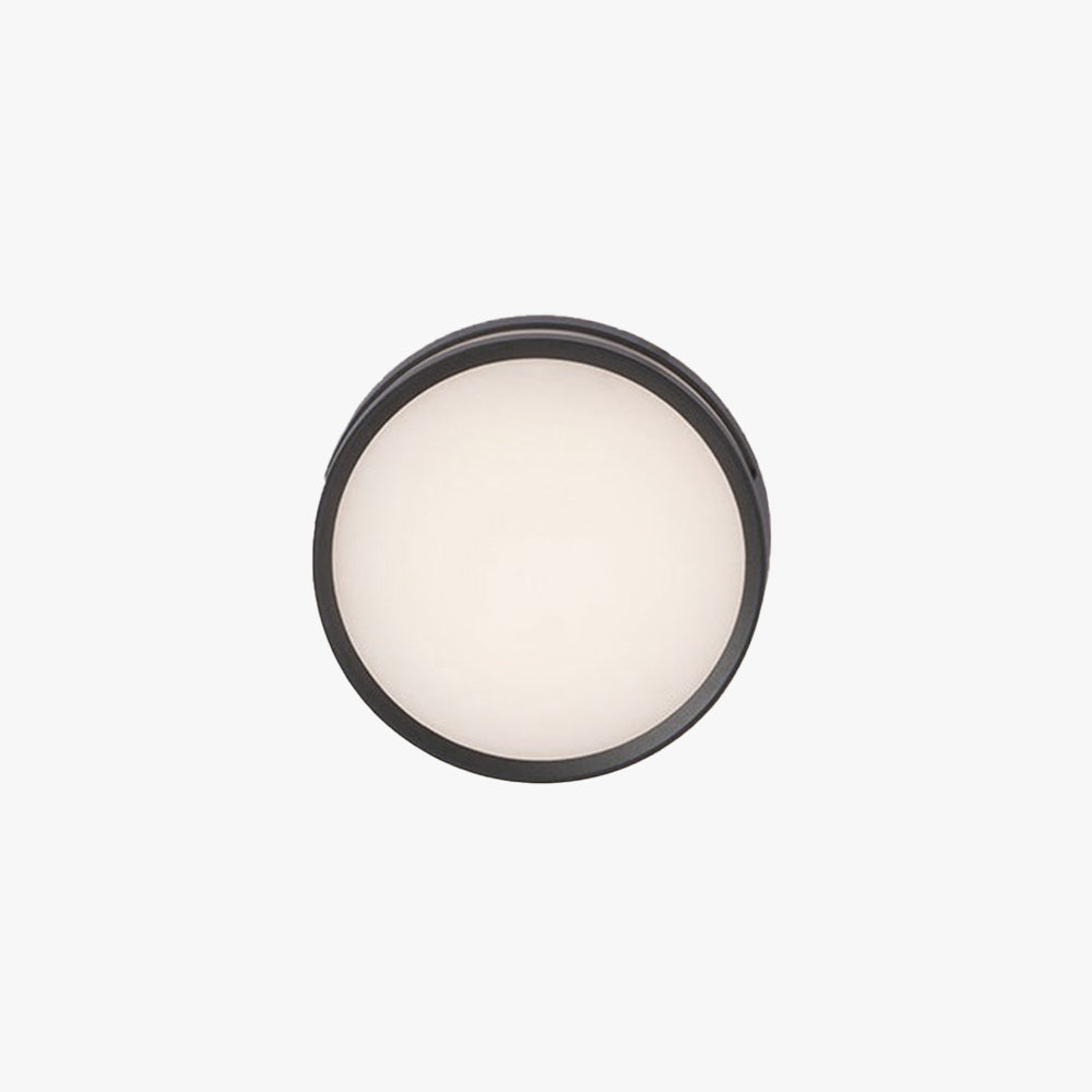 Verupes Modern Round Metal/ Outdoor Waterproof Wall Lamp, Black