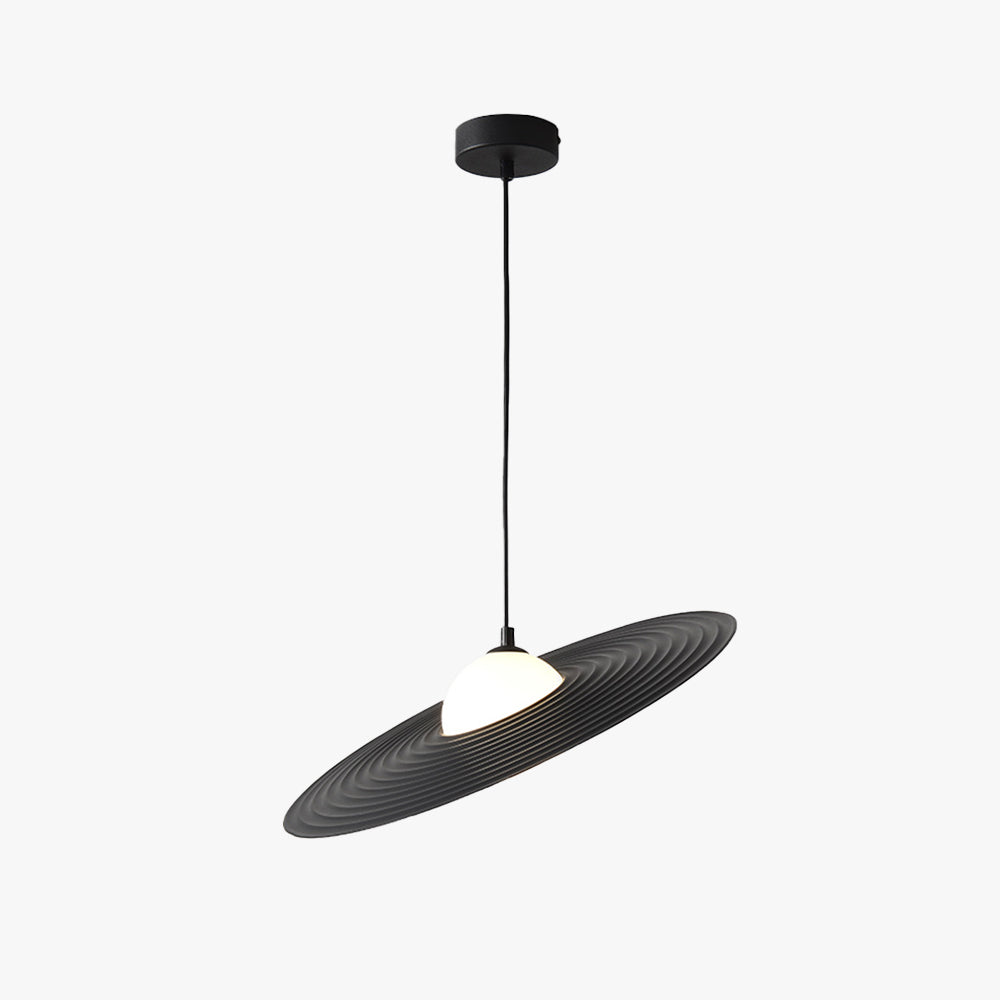 Tebikat Minimalist Star Ring Pendant Light,Black/White