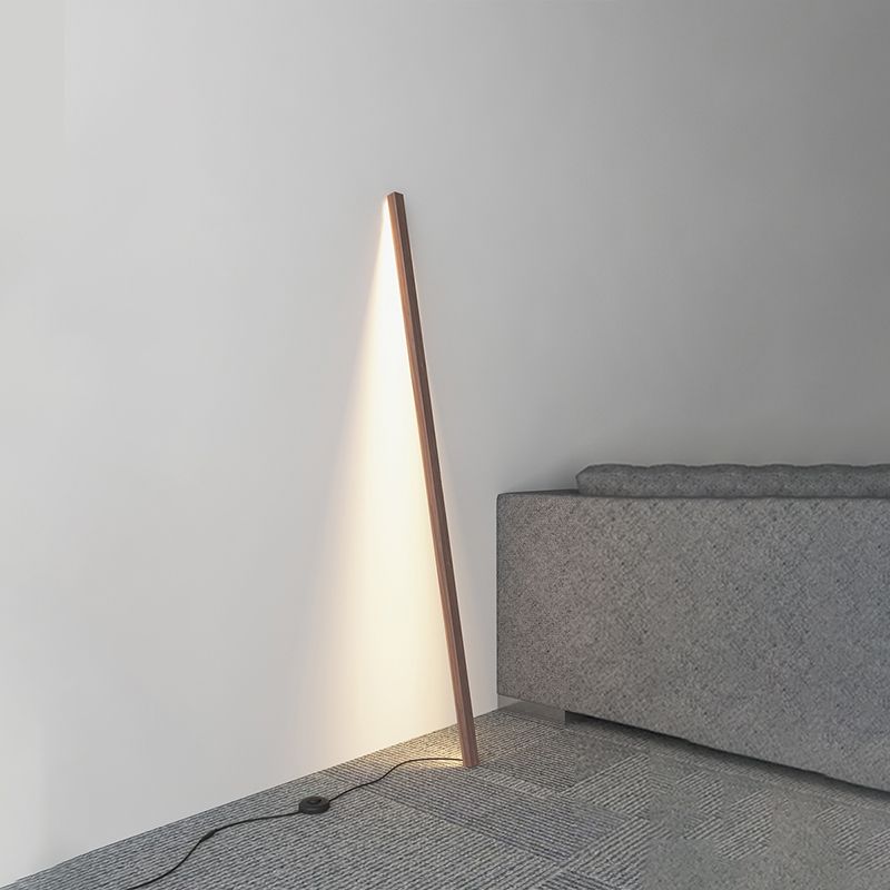 Keruras Minimalist Linear Nature Wooden Floor Lamp