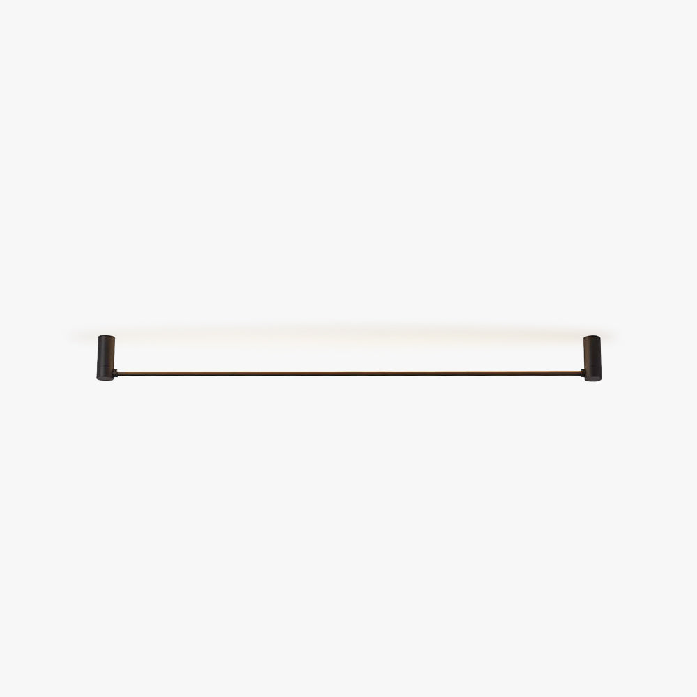 Gunadum Minimalist Linear Flush Mount Ceiling Light, Black, Hallway