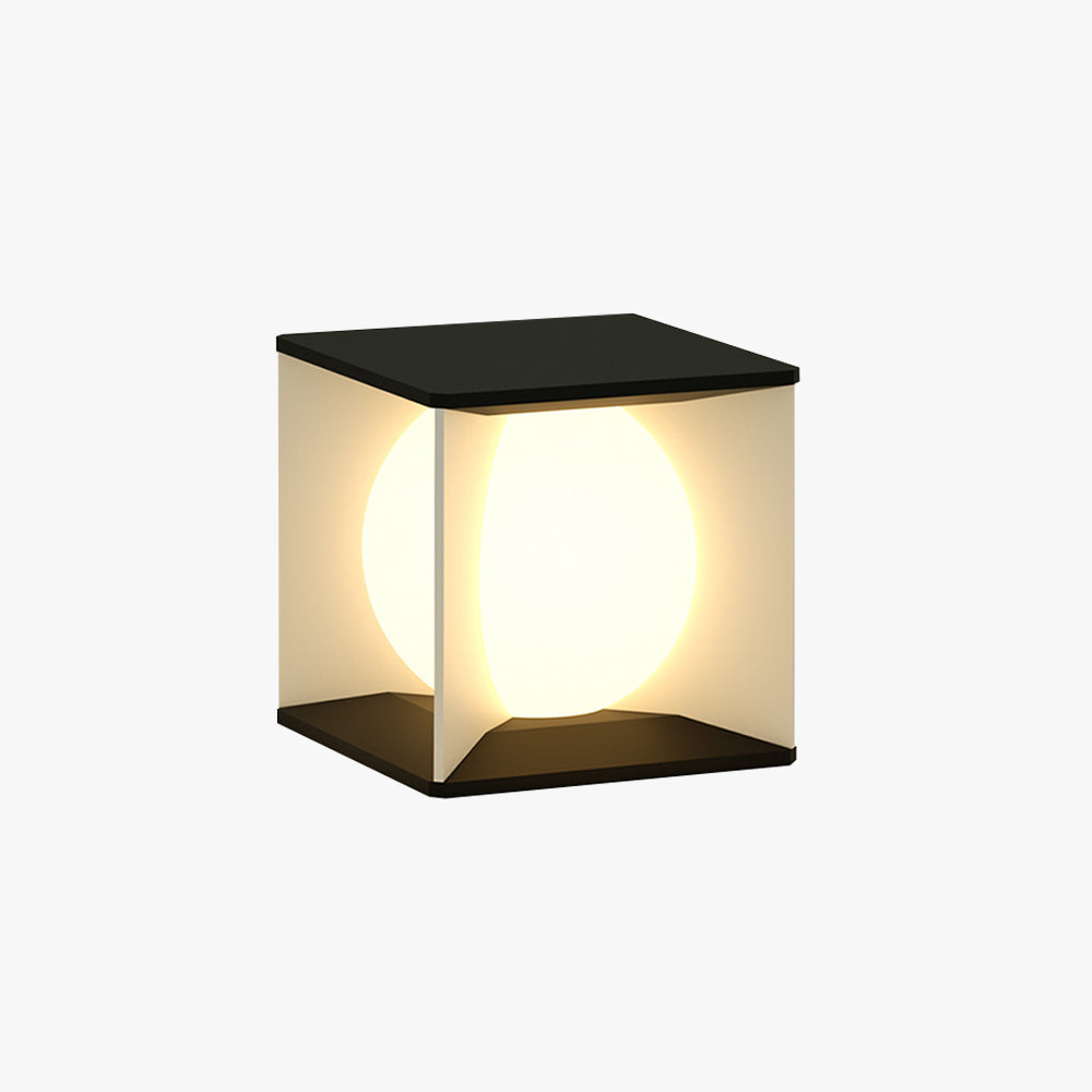 Sonotak Modern Moon Outdoor Pier-Mount Pillar Light