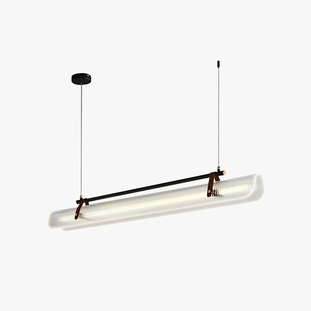 Cukevon Pendant Light Linear Modern, /Metal, Black/Gold, Study