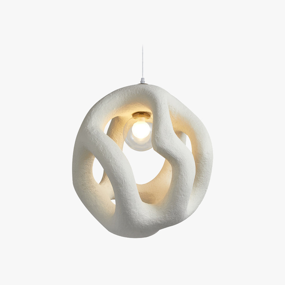 Vanimot Modern Metal/Resin White/Black Pendant Light