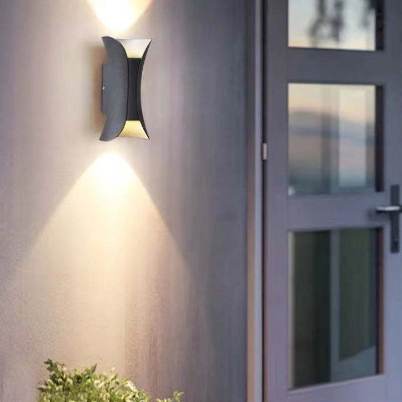 Calyxor Wall Lamp Curved Outdoor Wall Mounted LED-Relic Pieces
