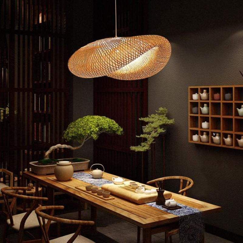 Veltrix Pendant Light Natural Kitchen Island Bamboo-Relic Pieces