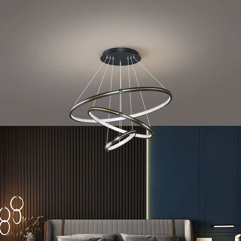 Pavunal LED Rings Adjustable Pendant Light For Living Room &Dining Room