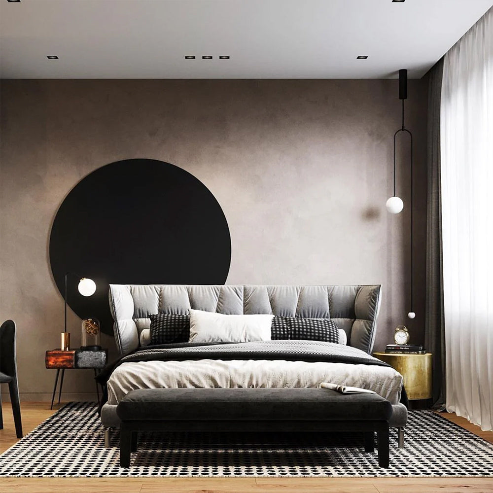 Fakegod Minimalist Linear Mobile Pendant Light, Black