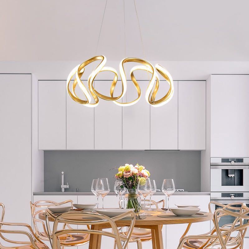 Evren Modern Irregular Flower Pendant Light, 3 Colors-Relic Pieces