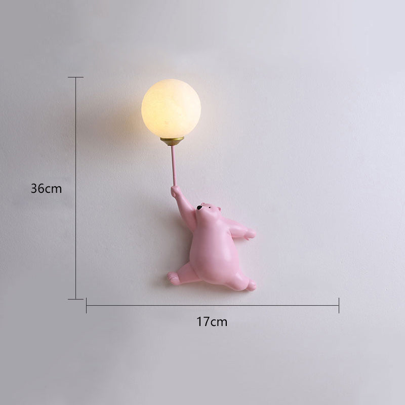 Dio Bear Balloon Wall Reading Lamp-Relic Pieces