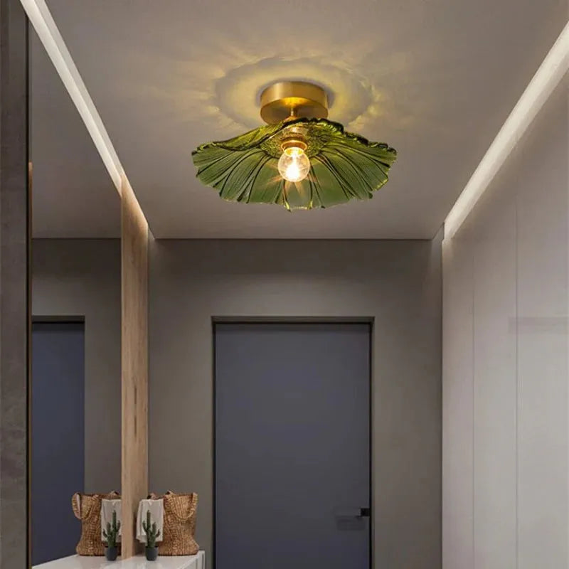 Lavor Flower Glass Ceiling/Pendant Light-Relic Pieces