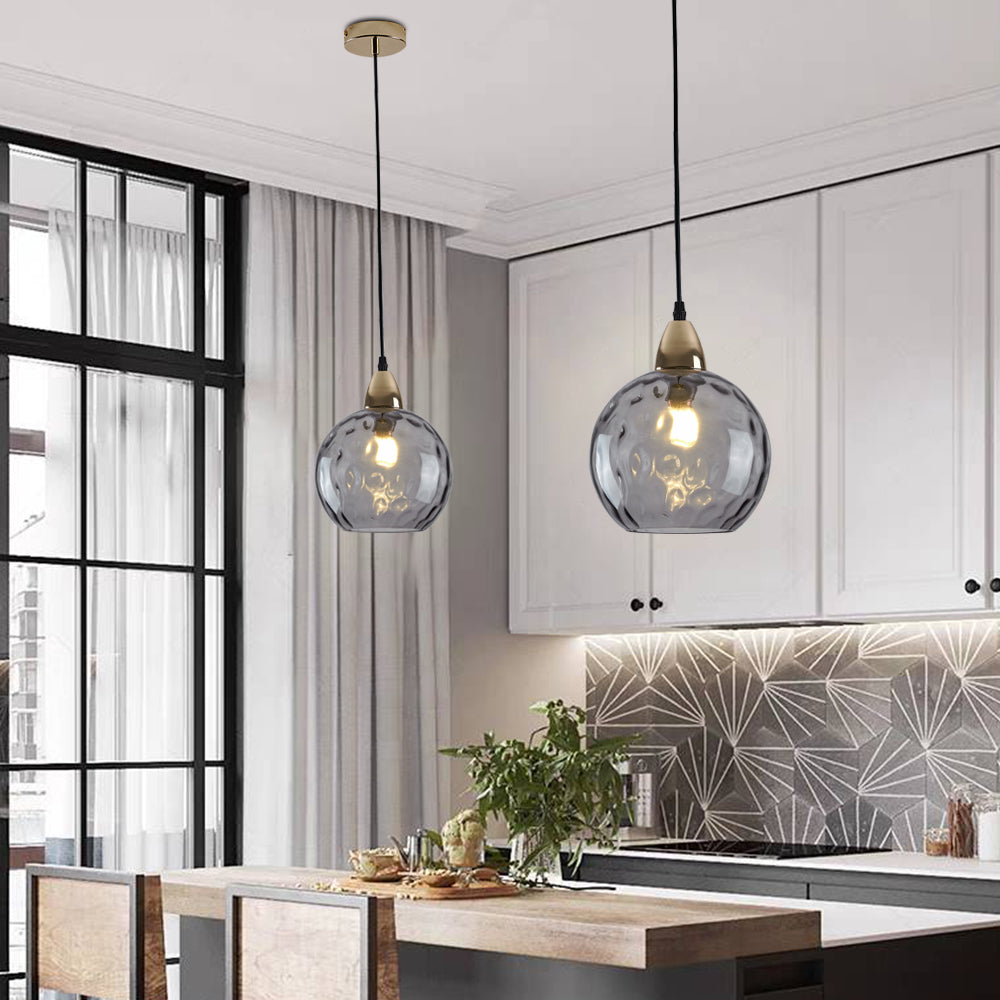 Avo Ripple Glass Pendant Lights-Relic Pieces