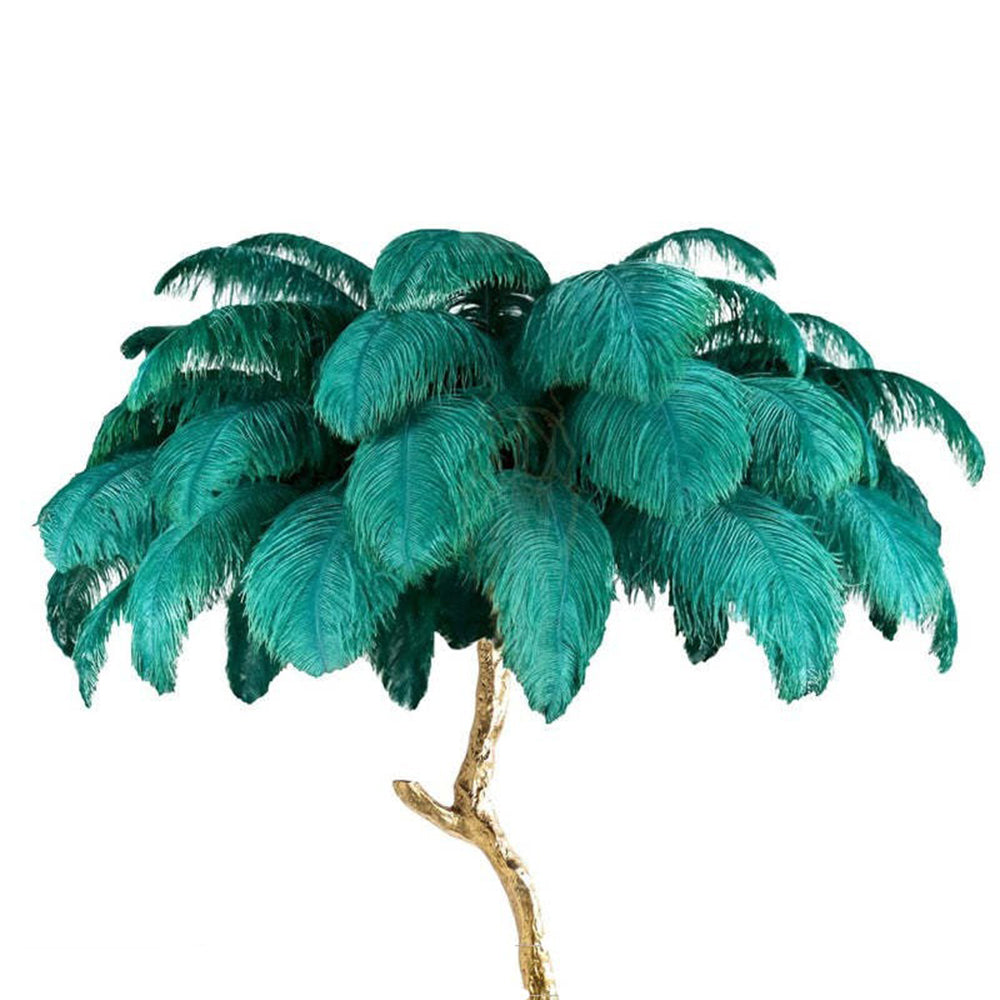 Salenor Nordic Luxury Unique Ostrich Feather Floor Lamp/Table Lamp-Relic Pieces