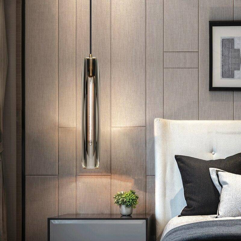 Orinex Brass Designer Glass Pendant Lamp Smoky-Relic Pieces