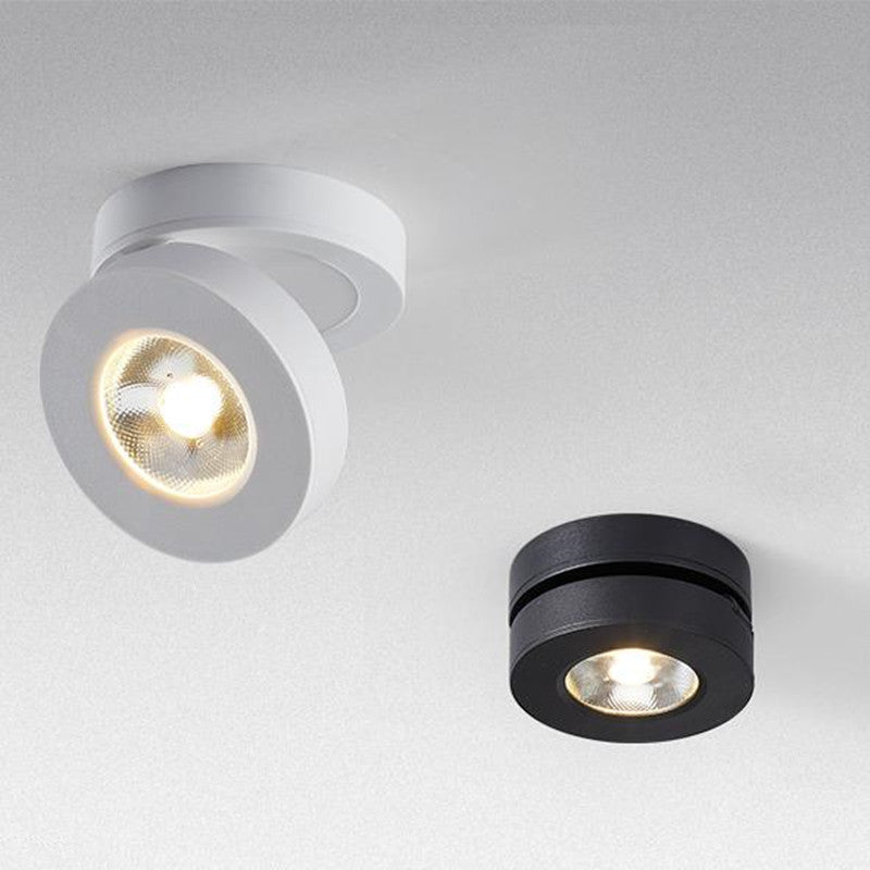 Holeter Modern Ceiling lighting Round, Novak Flush Mount, White/Black, Kitchen