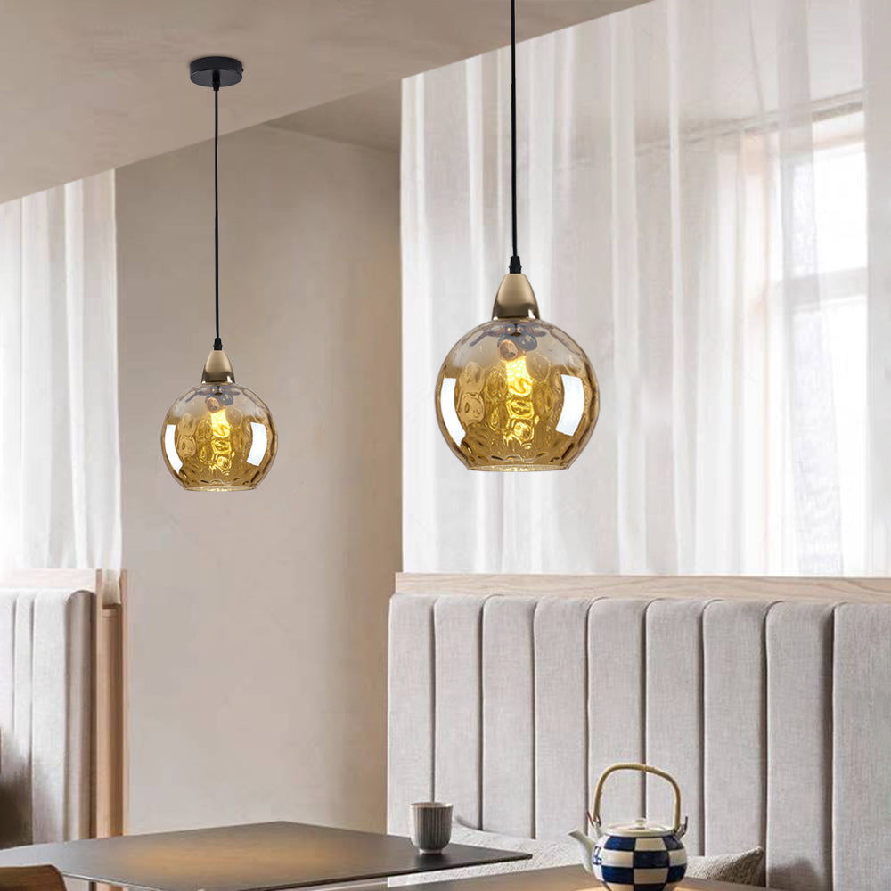 Avo Ripple Glass Pendant Lights-Relic Pieces