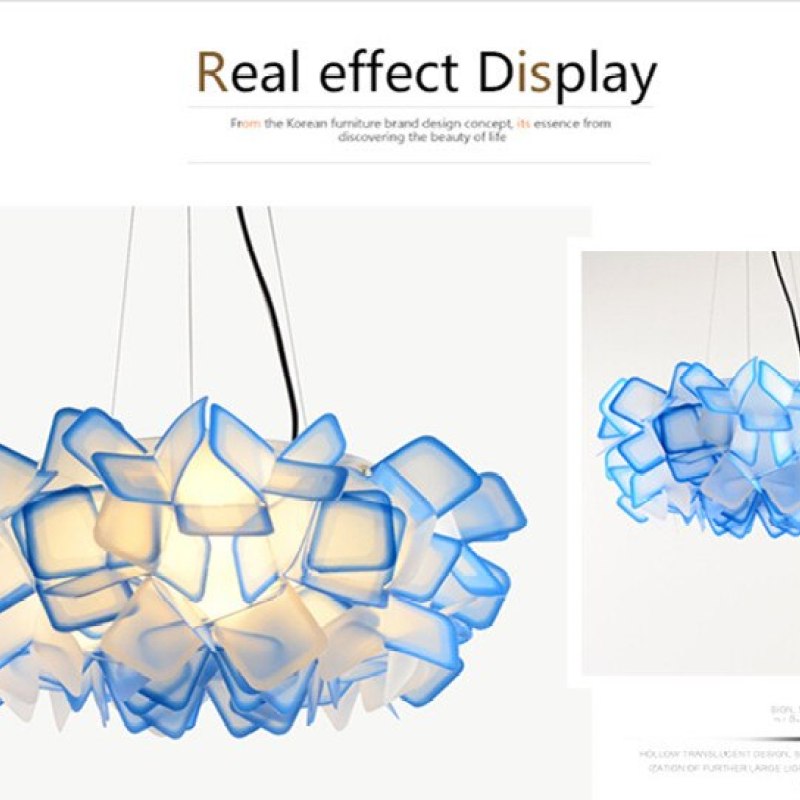 Pikegena Modern Multicolour Decorative Flower Pendant Light