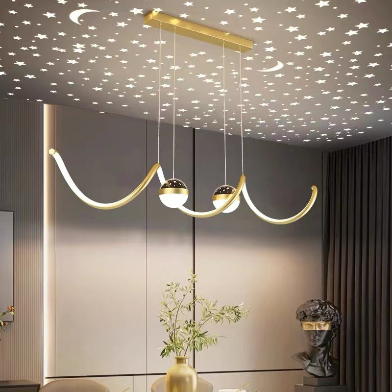 Sopebok Nordic Globe Wavy Metal/ Pendant Light