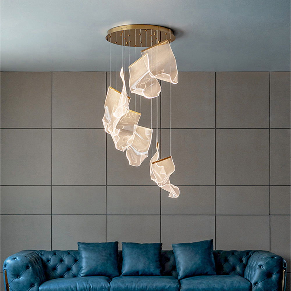 Melibami Luxury Artistic Chandelier, Gold