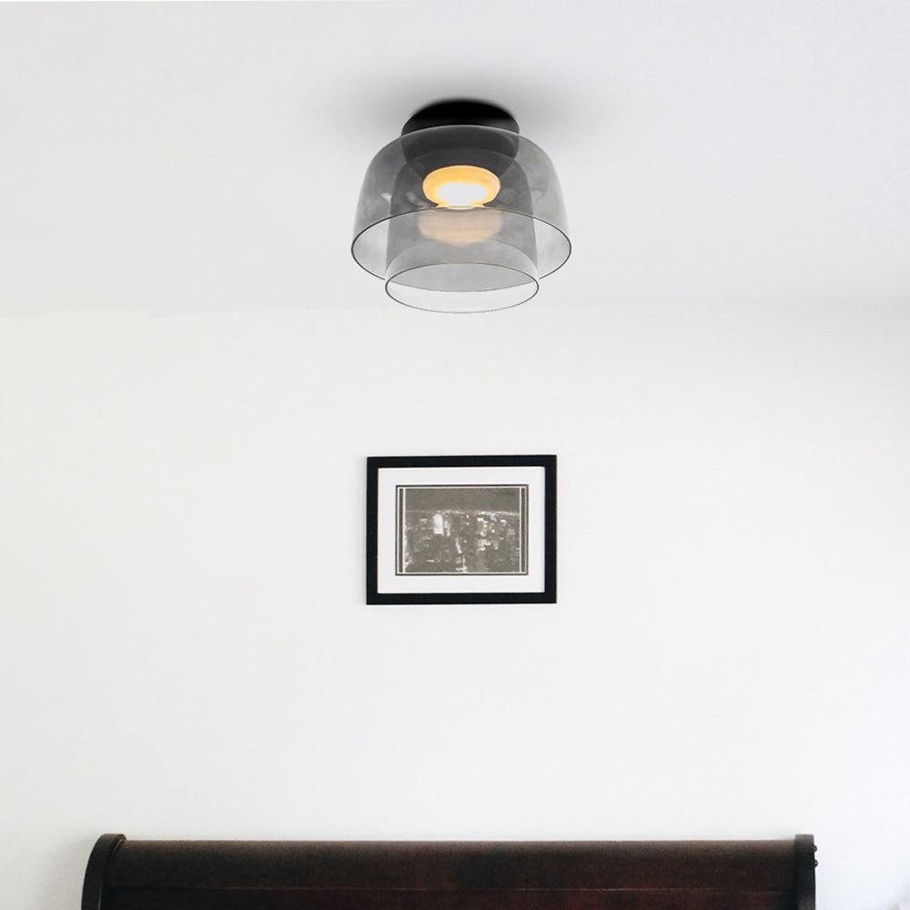 Rugogalu Modern Simple Creative Glass Flush Mount Ceiling Light