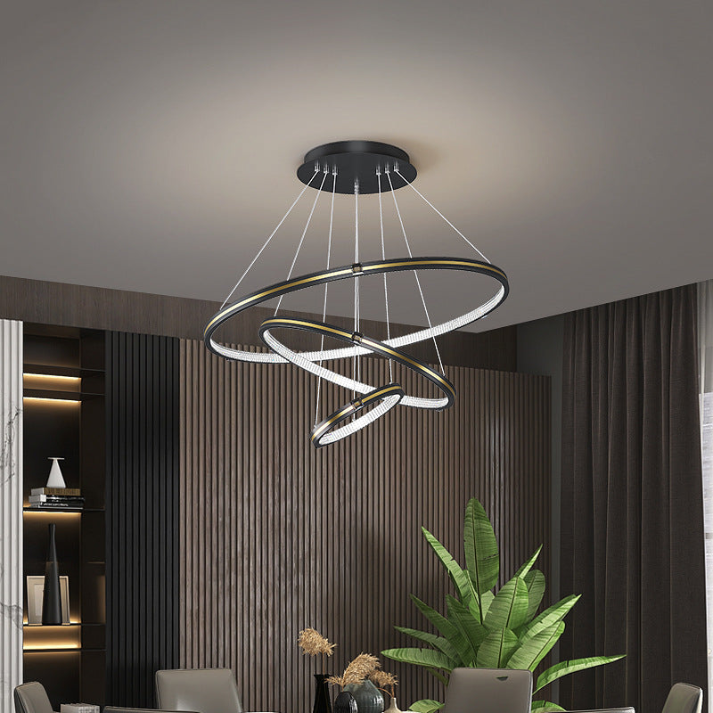 Pavunal LED Rings Adjustable Pendant Light For Living Room &Dining Room