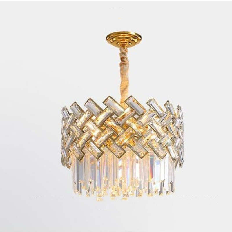 Konamud Luxury Gold Chandelier, Crystal & Metal
