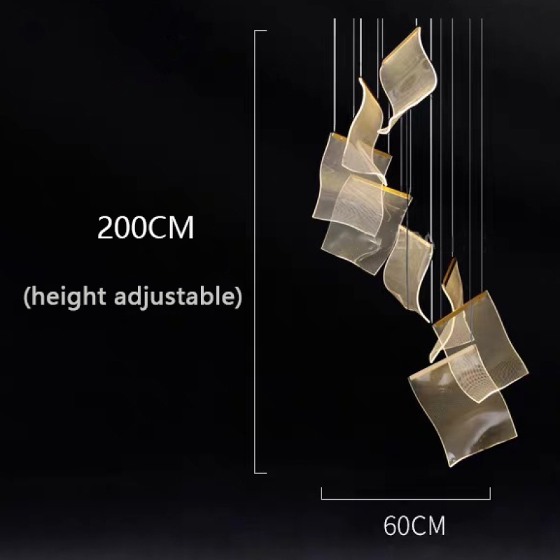 Melibami Luxury Artistic Chandelier, Gold