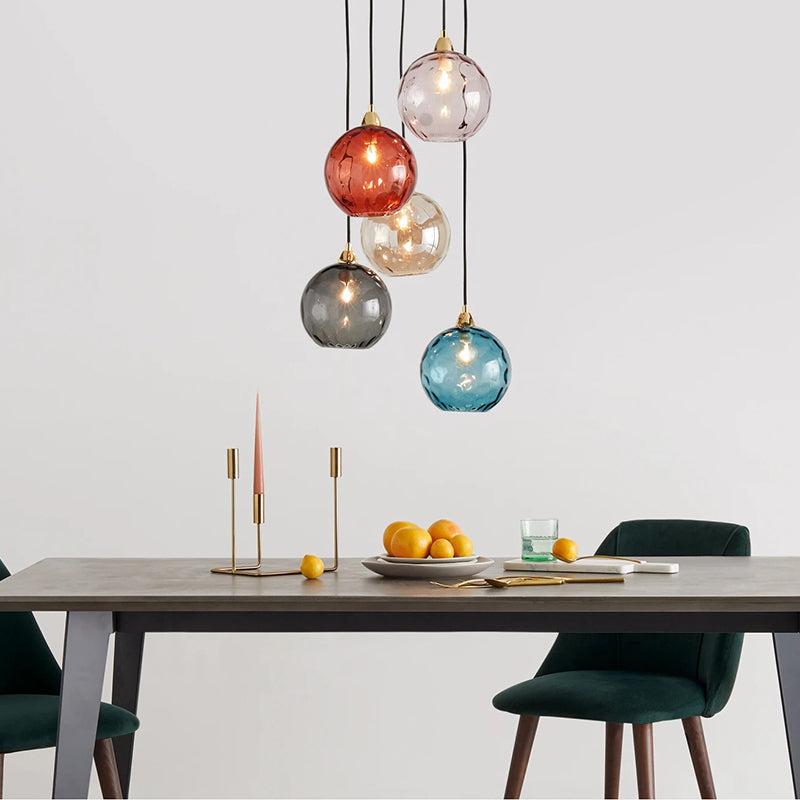Avo Ripple Glass Pendant Lights-Relic Pieces
